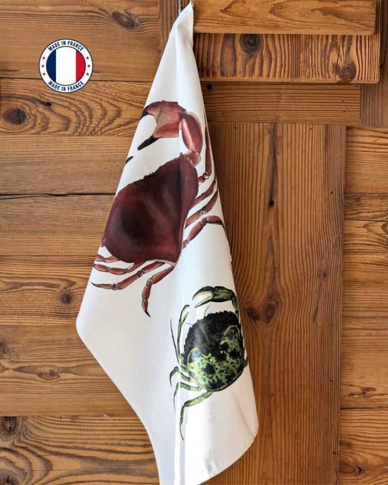 varek.illustrations - Torchon 100% coton : Les Crabes