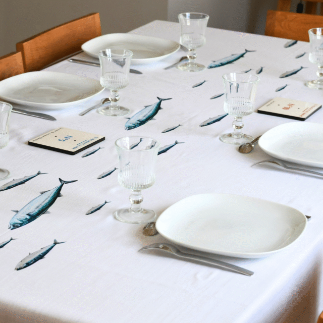 varek.illustrations - Nappe en coton rectangulaire 250 x 160 cm