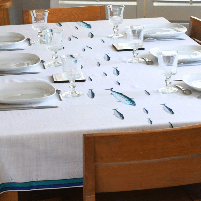 varek.illustrations - Nappe en coton rectangulaire 250 x 160 cm