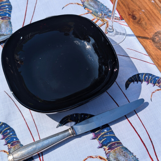 varek.illustrations - Set de table en coton enduit : Langouste