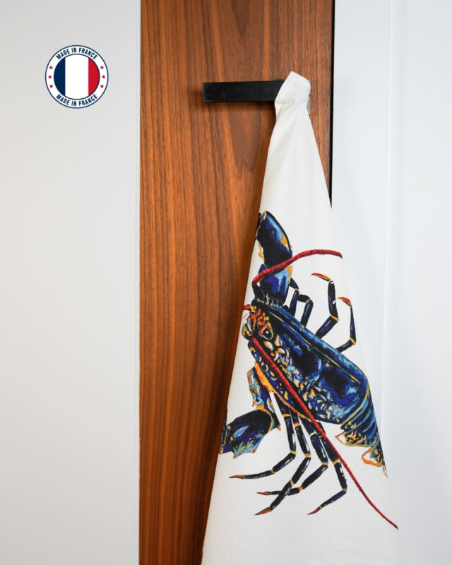 varek.illustrations - Torchon 100% coton : Le Homard