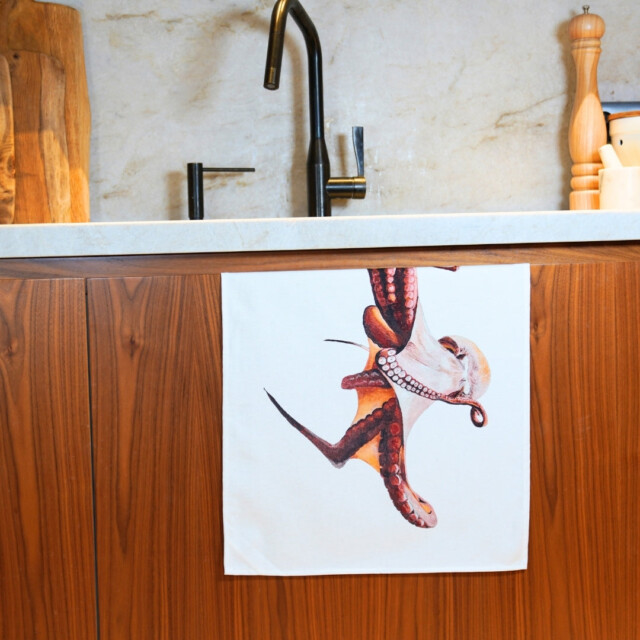 varek.illustrations - Torchon 100% coton : Le Poulpe