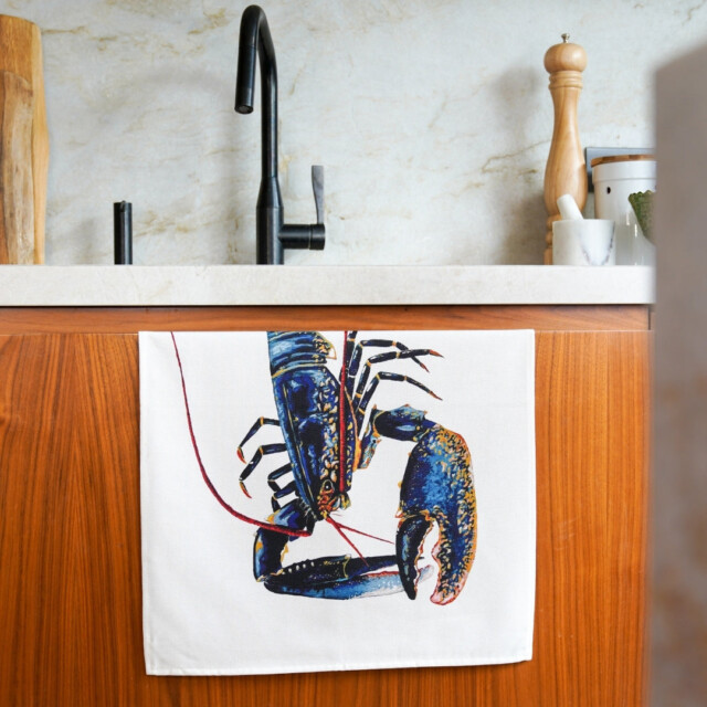 varek.illustrations - Torchon 100% coton : Le Homard