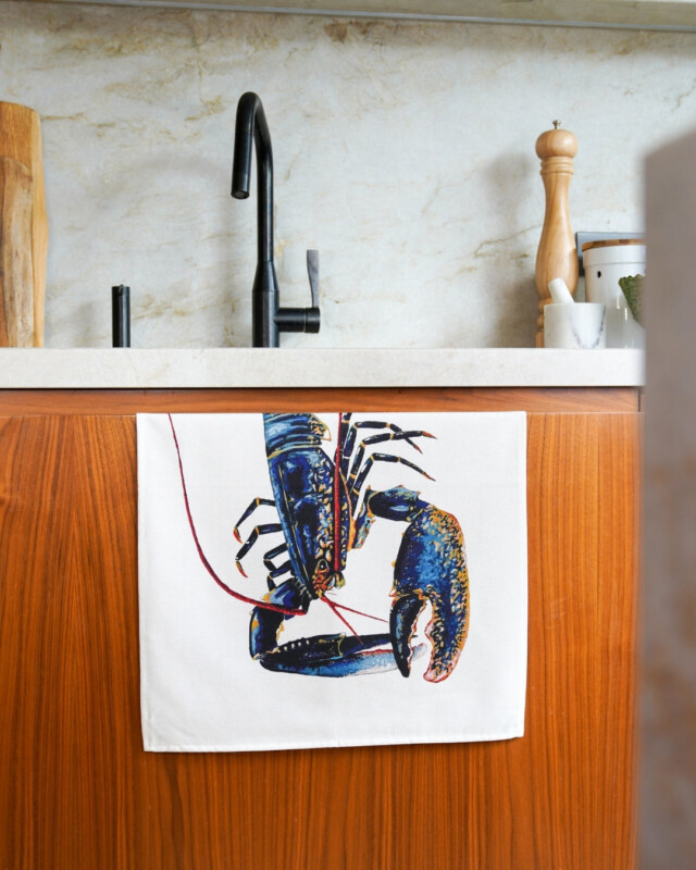 varek.illustrations - Torchon 100% coton : Le Homard
