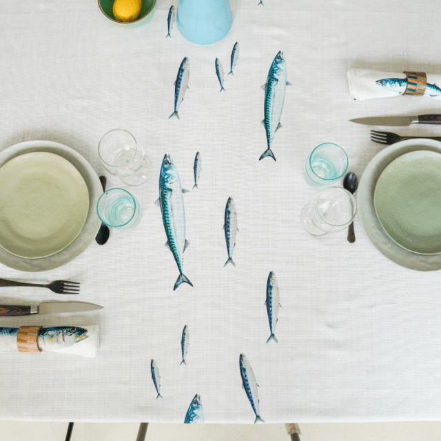 varek.illustrations - Nappe en coton rectangulaire 250 x 160 cm