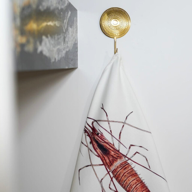 varek.illustrations - Torchon 100% coton : La Crevette