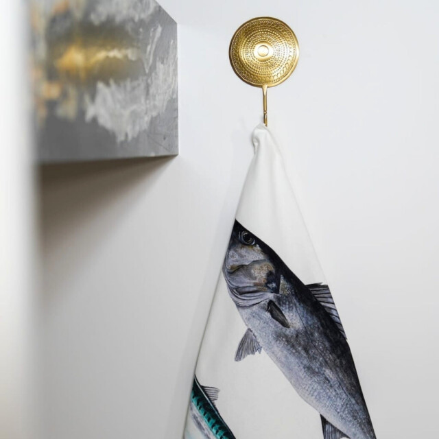varek.illustrations - Torchon 100% coton : Le Bar et le Maquereau