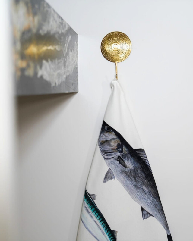 varek.illustrations - Torchon 100% coton : Le Bar et le Maquereau