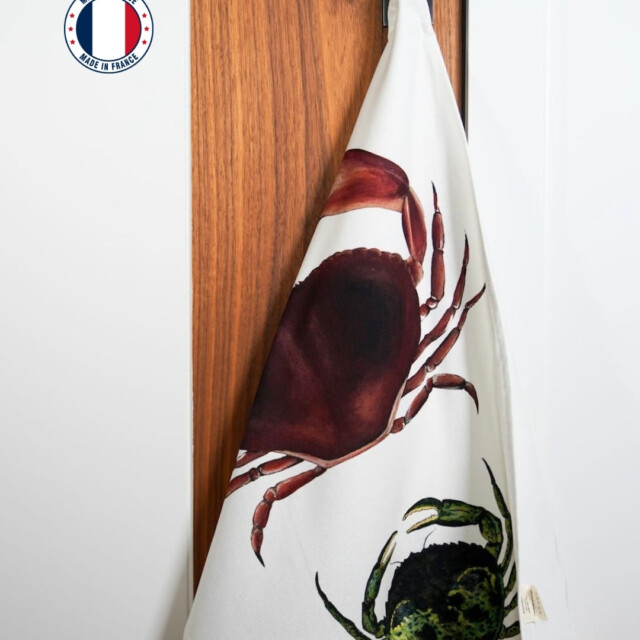 varek.illustrations - Torchon 100% coton : Les Crabes