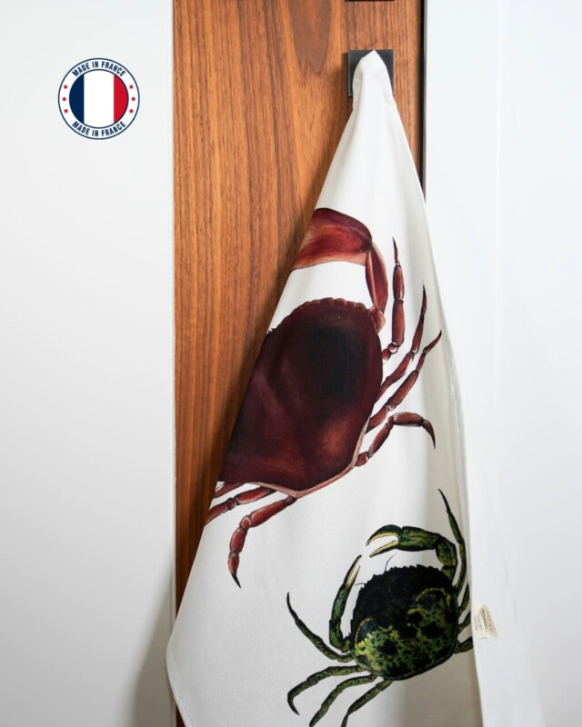 varek.illustrations - Torchon 100% coton : Les Crabes