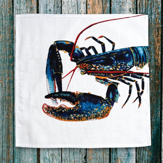 varek.illustrations - Serviette de table en coton : Homard