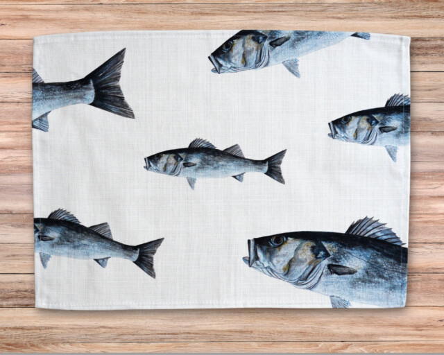 varek.illustrations - Set de table en coton enduit : Le Bar