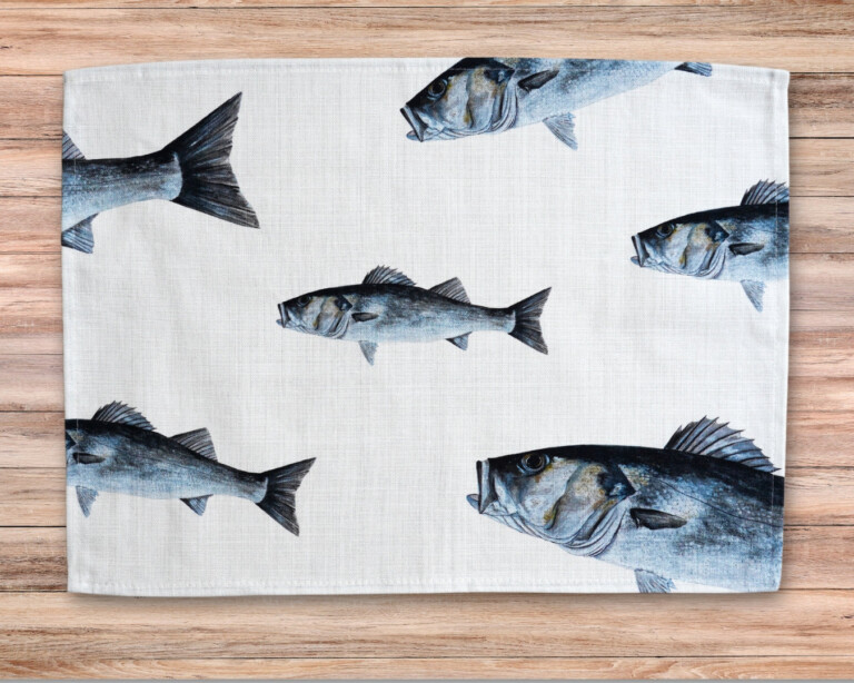 varek.illustrations - Set de table en coton enduit : Le Bar
