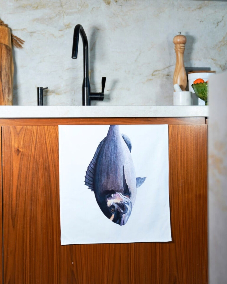 varek.illustrations - Torchon 100% coton : La Dorade Royale