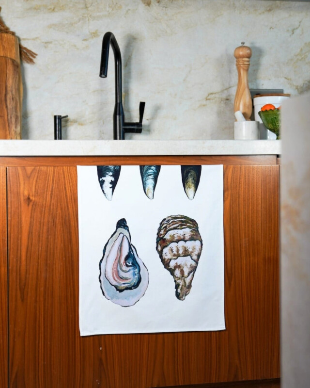 varek.illustrations - Torchon 100% coton : Les Coquillages