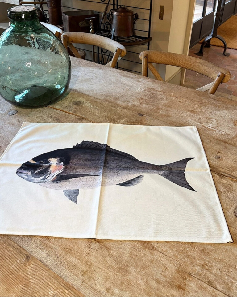 varek.illustrations - Torchon 100% coton : La Dorade Royale