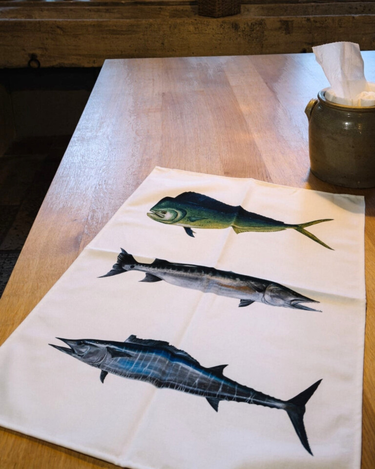 varek.illustrations - Torchon 100% coton : Les Poissons Exotiques