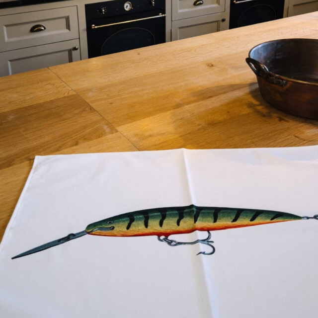 varek.illustrations - Torchon 100% coton : Le Leurre