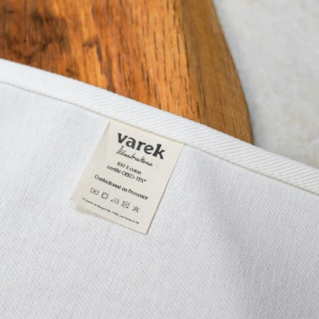 varek.illustrations - Torchon 100% coton : Le Poisson Lion