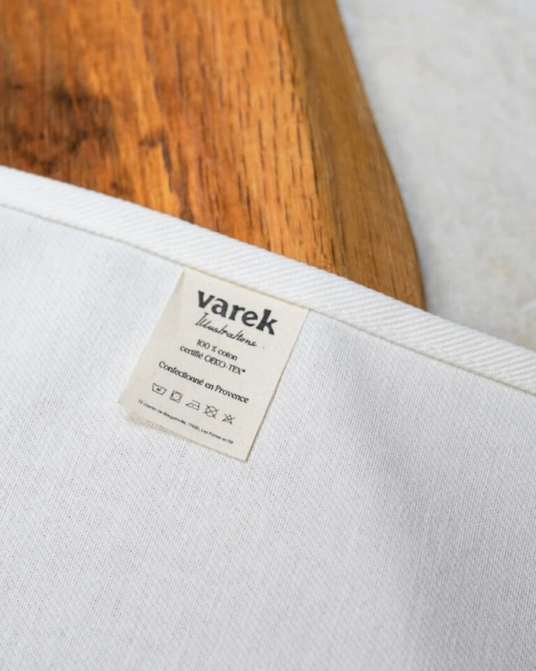 varek.illustrations - Torchon 100% coton : Le Poisson Lion
