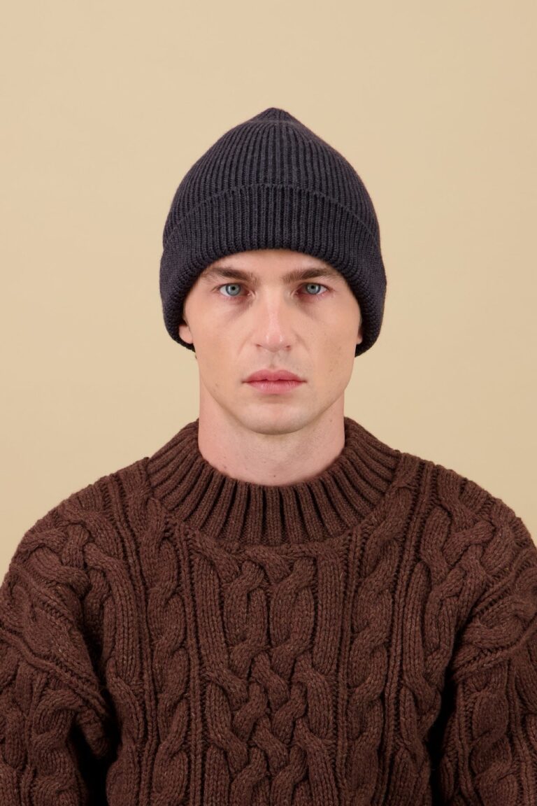 Nitto Knitwear - Bonnet Ara - Anthracite