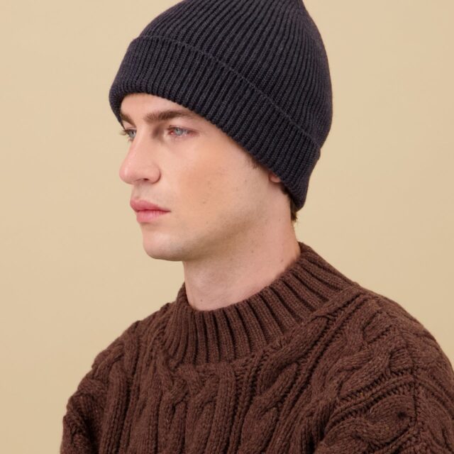 Nitto Knitwear - Bonnet Ara - Anthracite