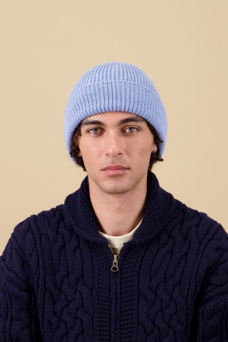 Nitto Knitwear - Bonnet Ara - Bleu ciel