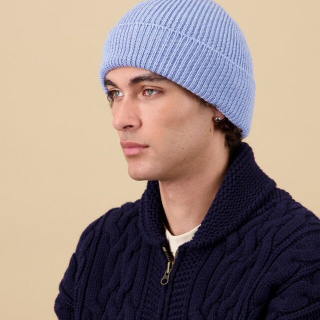 Nitto Knitwear - Bonnet Ara - Bleu ciel