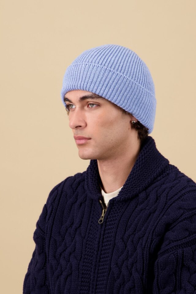 Nitto Knitwear - Bonnet Ara - Bleu ciel