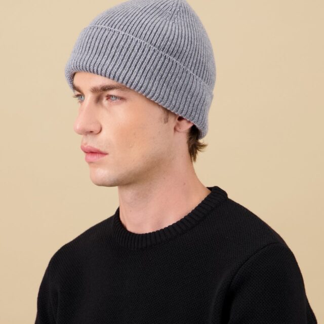Nitto Knitwear - Bonnet Ara - Gris moyen