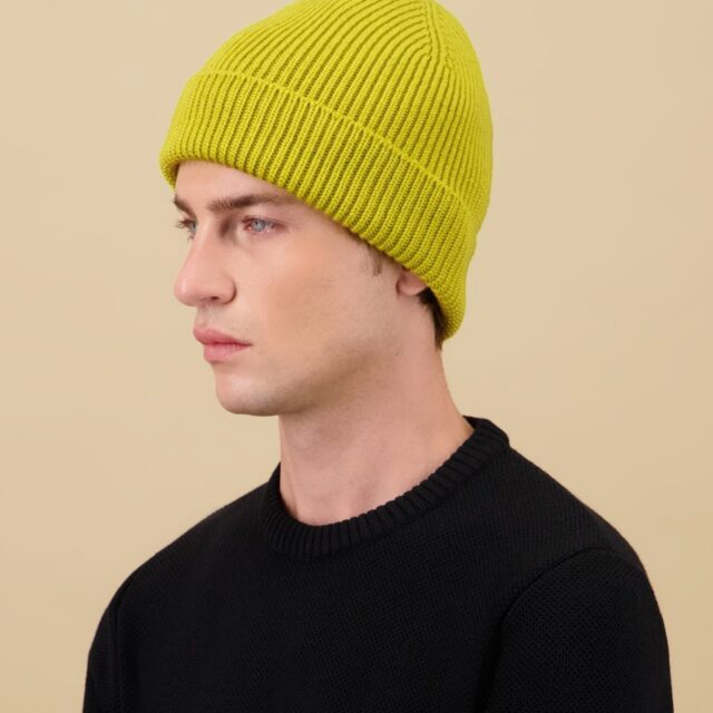 Nitto Knitwear - Bonnet Ara - Jaune Anis