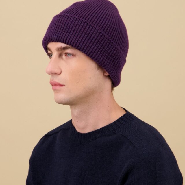 Nitto Knitwear - Bonnet Ara - Lie de vin