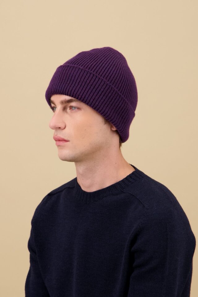 Nitto Knitwear - Bonnet Ara - Lie de vin