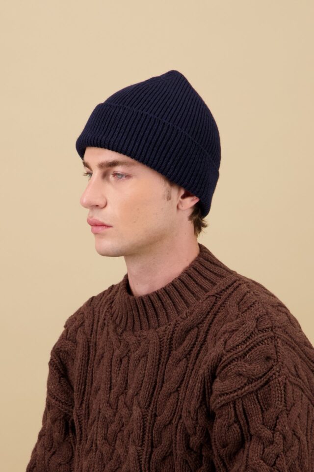Nitto Knitwear - Bonnet Ara - Marine