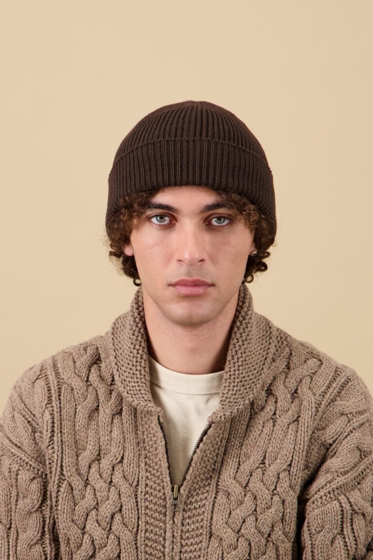 Nitto Knitwear - Bonnet Ara - Marron