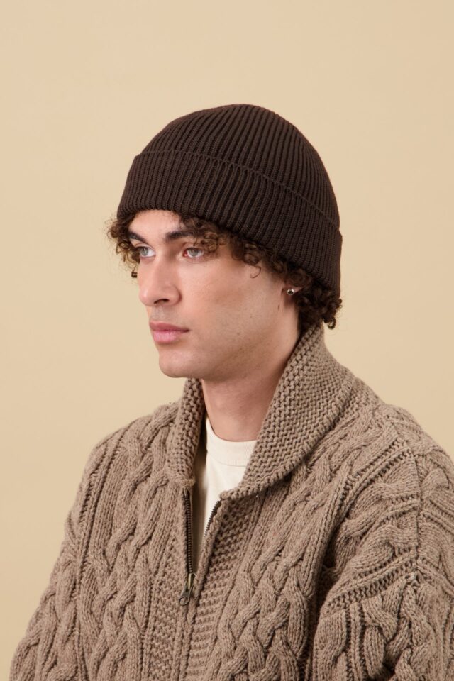 Nitto Knitwear - Bonnet Ara - Marron
