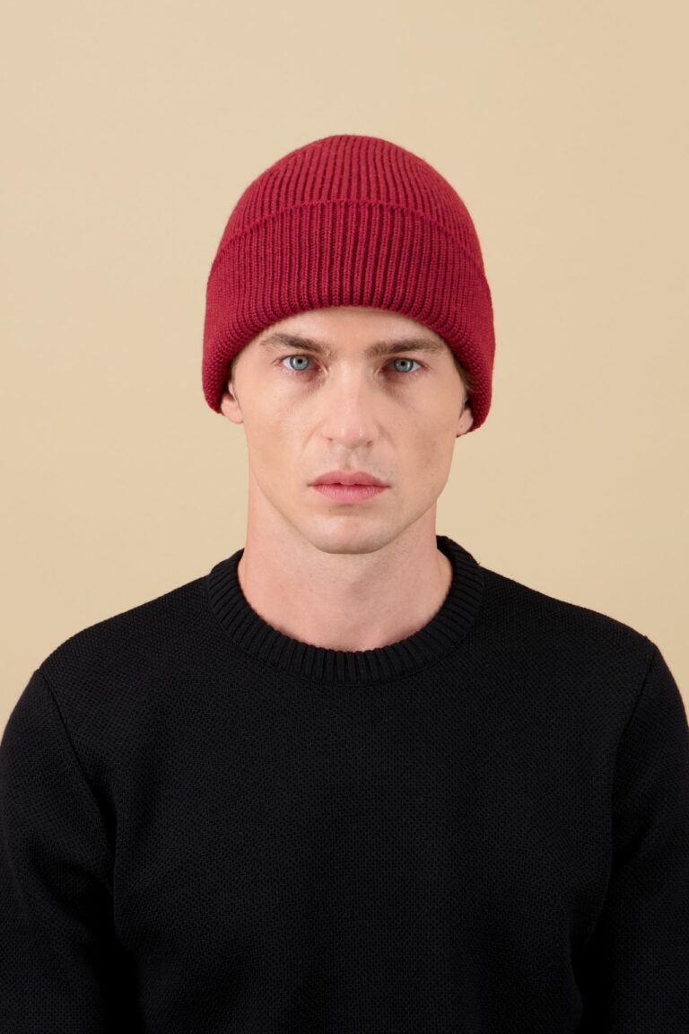 Nitto Knitwear - Bonnet Ara - Rouge Chiné