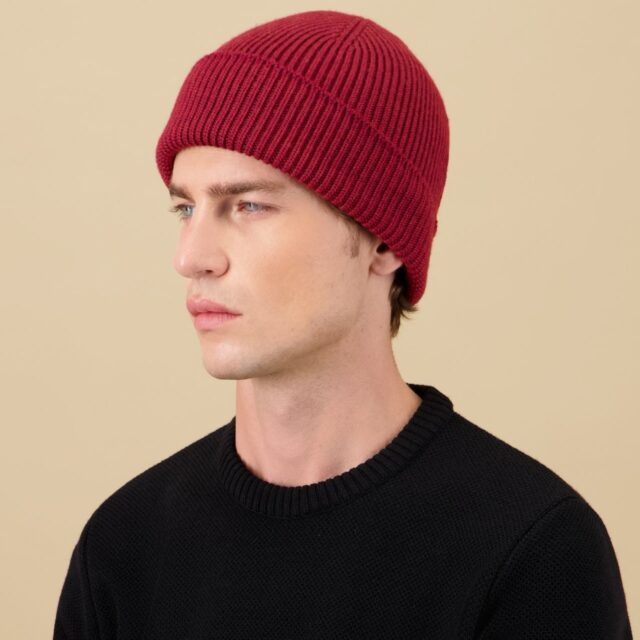 Nitto Knitwear - Bonnet Ara - Rouge Chiné