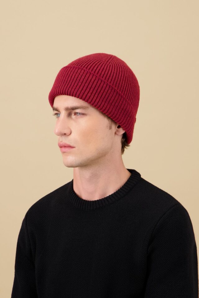 Nitto Knitwear - Bonnet Ara - Rouge Chiné