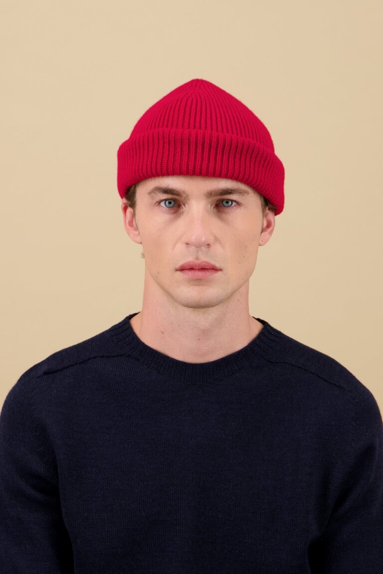Nitto Knitwear - Bonnet Ara - Rouge Cousteau