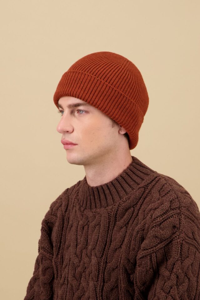 Nitto Knitwear - Bonnet Ara - Rouille