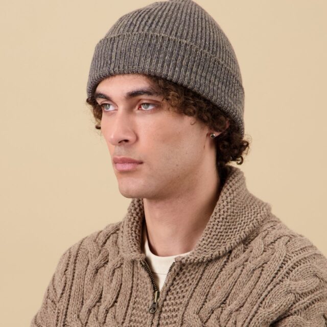 Nitto Knitwear - Bonnet Ara Chiné - Taupe / Kaki