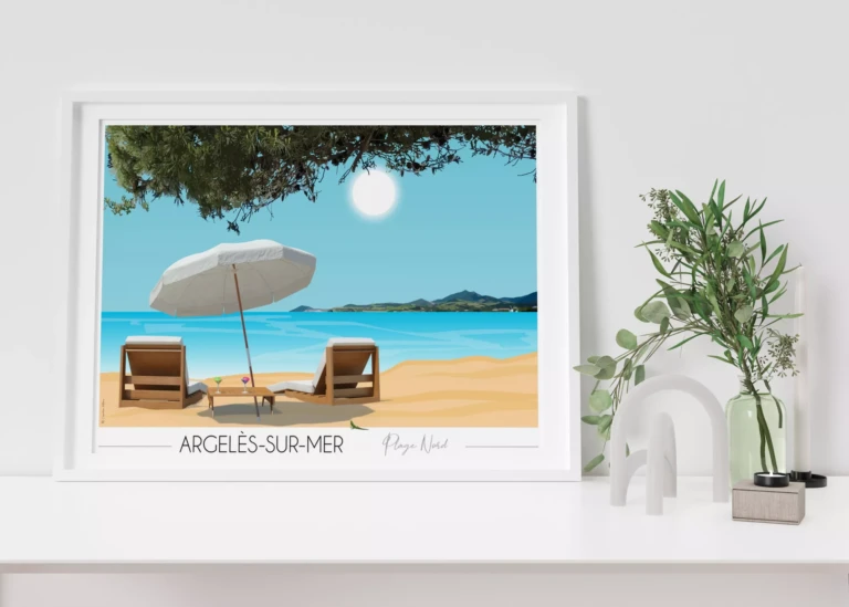 Foliove - Affiche Argelès sur Mer Côte Vermeille