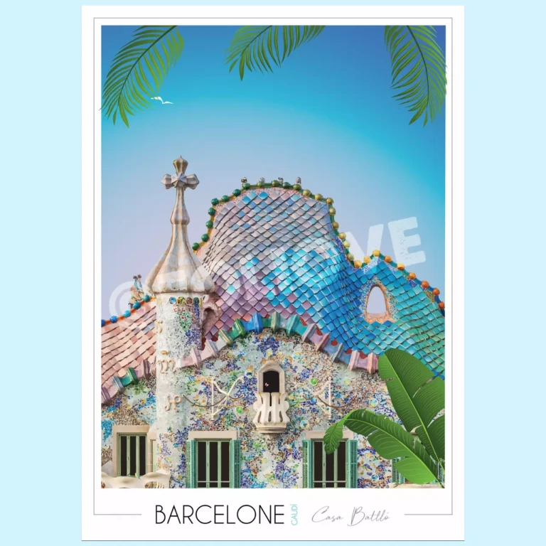 Foliove - Affiche Barcelone Casa Batlló