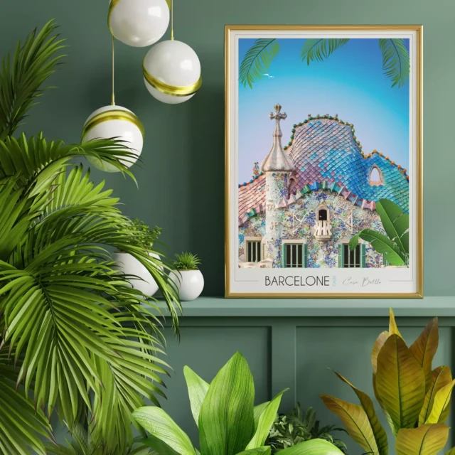 Foliove - Affiche Barcelone Casa Batlló
