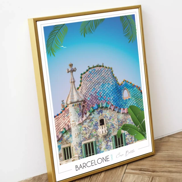 Foliove - Affiche Barcelone Casa Batlló