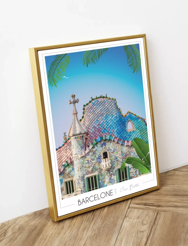 Foliove - Affiche Barcelone Casa Batlló