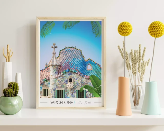 Foliove - Affiche Barcelone Casa Batlló