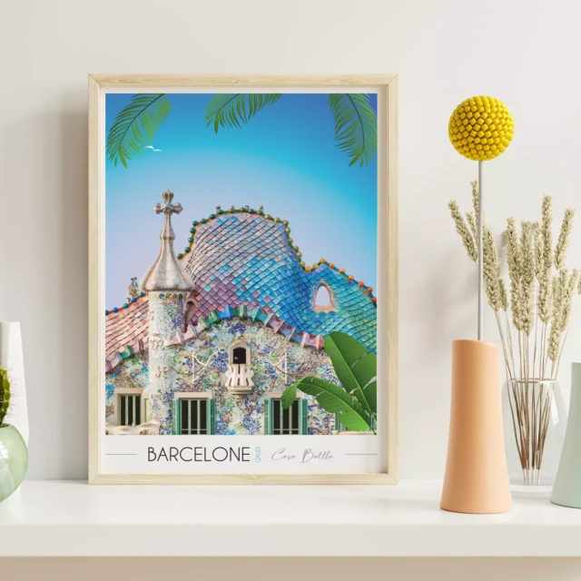 Foliove - Affiche Barcelone Casa Batlló