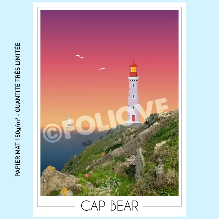 Foliove - Affiche Cap Bear 50x70 cm | 150g